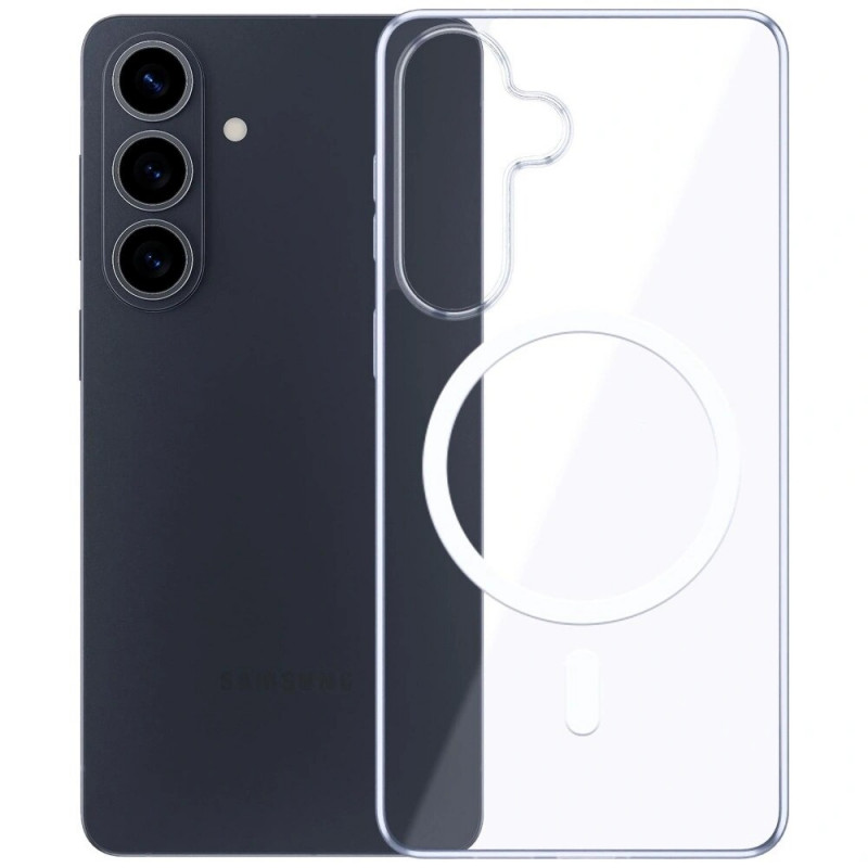 Custodia protettiva 3mk Clear MagCase per Samsung Galaxy S26, trasparente