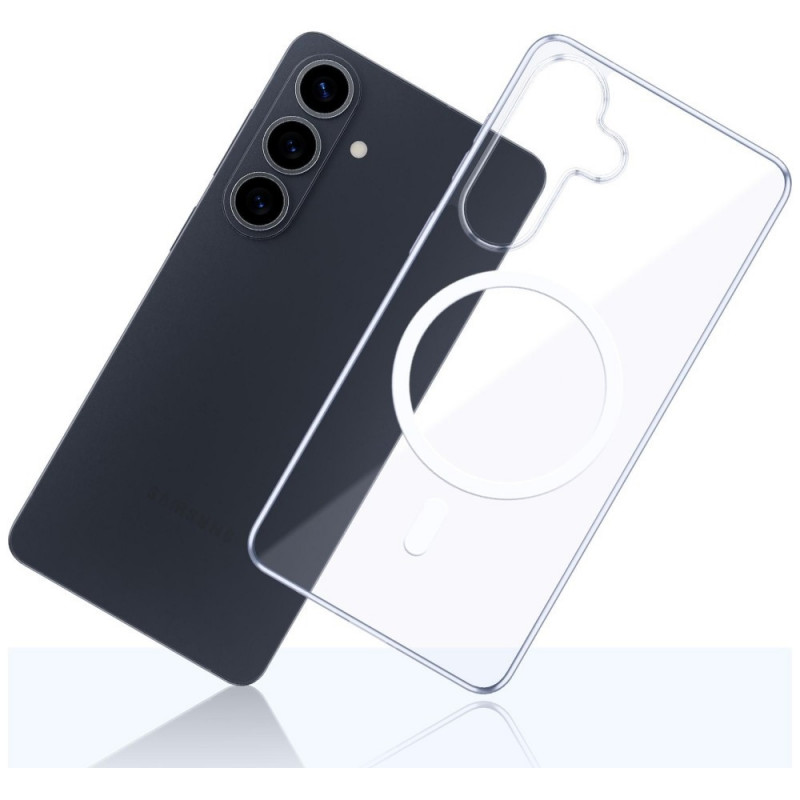Custodia protettiva 3mk Clear MagCase per Samsung Galaxy S26+, trasparente