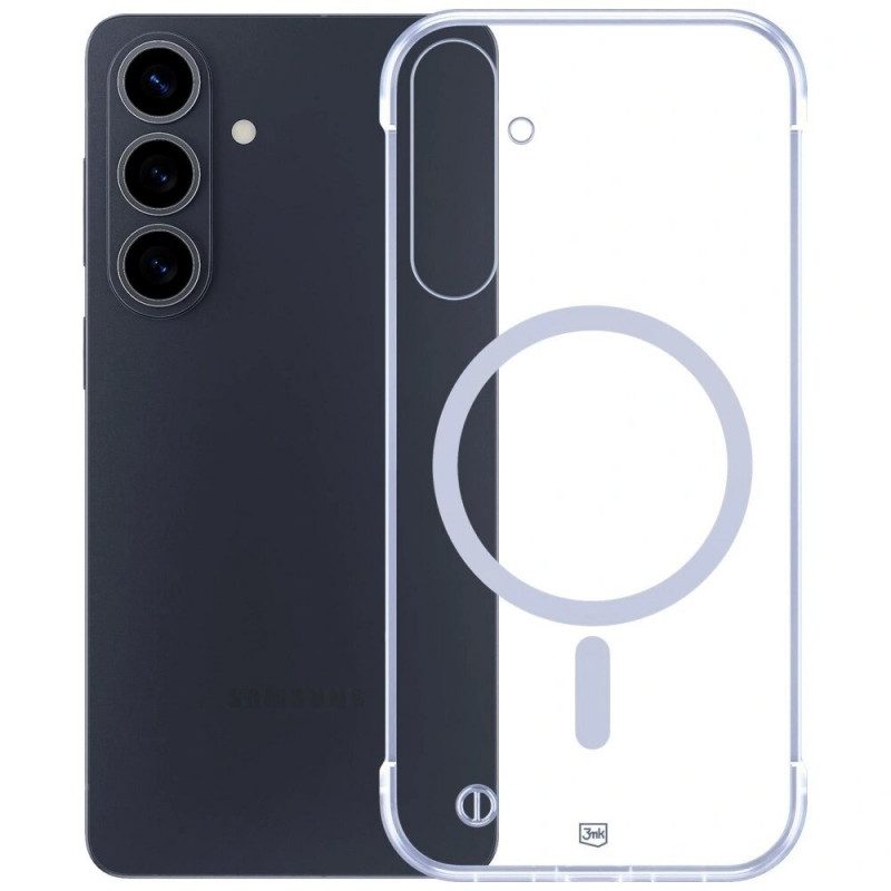Custodia protettiva 3mk Just20g MagCase per Samsung Galaxy S26, trasparente