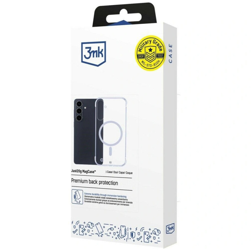 Custodia protettiva 3mk Just20g MagCase per Samsung Galaxy S26, trasparente