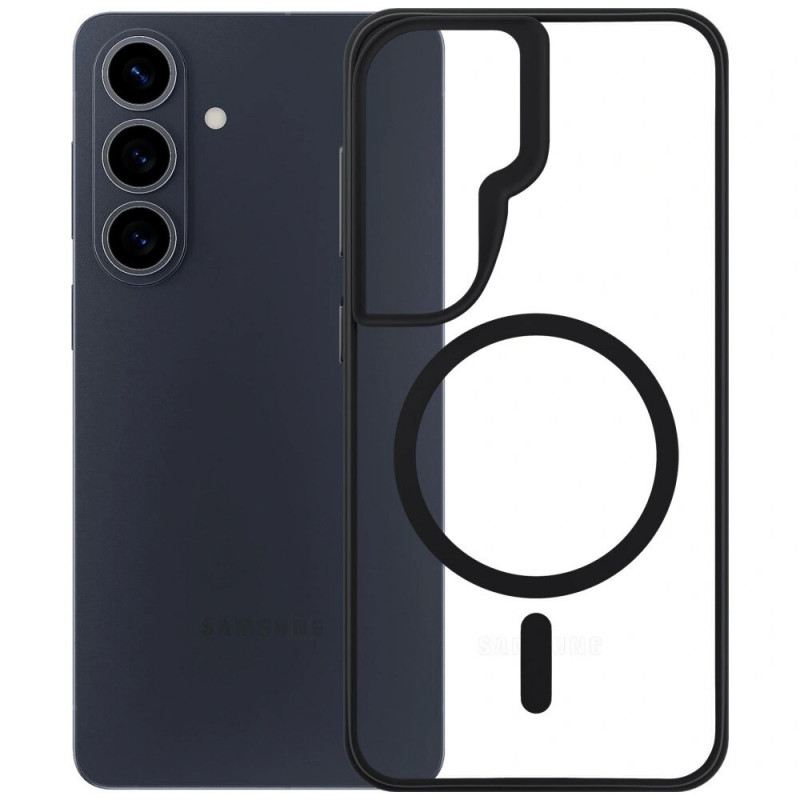 Custodia protettiva 3mk Satin Armor MagCase per Samsung Galaxy S26+, nera