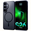Custodia protettiva 3mk Smoke MagCase per Samsung Galaxy S26+, nera