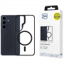 Custodia protettiva 3mk Satin Armor MagCase per Samsung Galaxy S26, nero trasparente