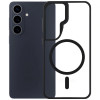 Custodia protettiva 3mk Satin Armor MagCase per Samsung Galaxy S26, nero trasparente
