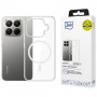 Custodia per smartphone 3MK Armor MagCase Xiaomi 15T Pro 5G, trasparente