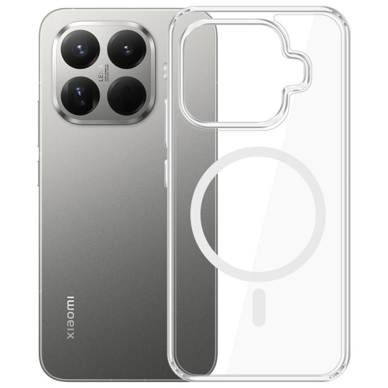 Custodia per smartphone 3MK Armor MagCase Xiaomi 15T Pro 5G, trasparente