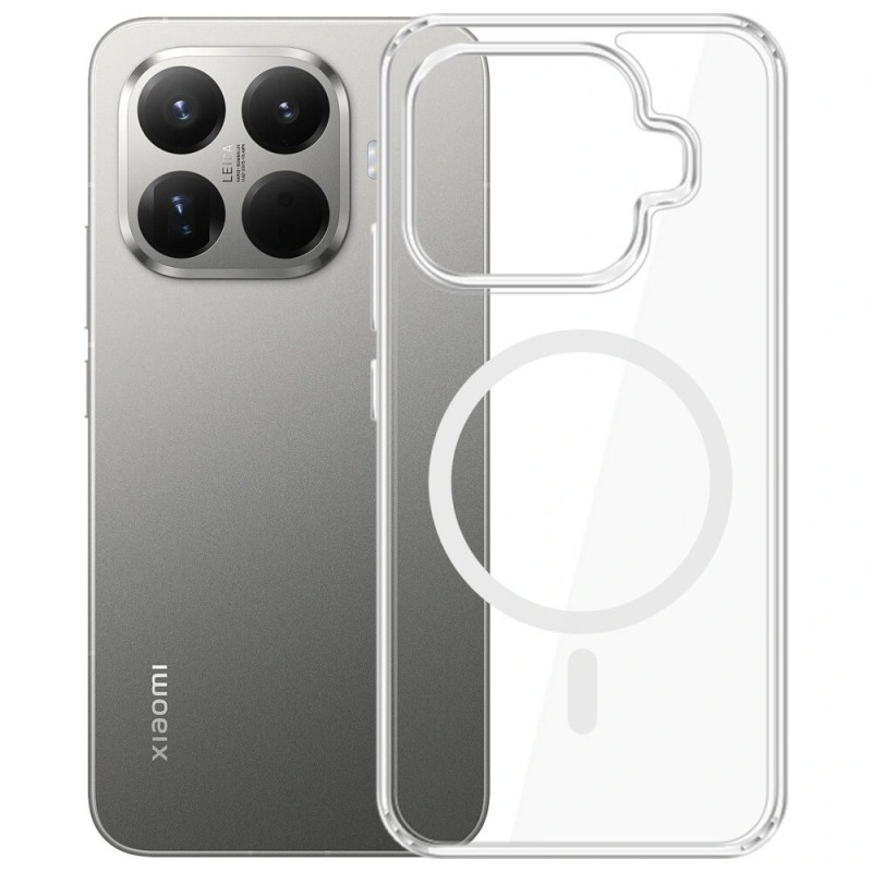 Custodia per smartphone 3MK Armor MagCase Xiaomi 15T Pro 5G, trasparente