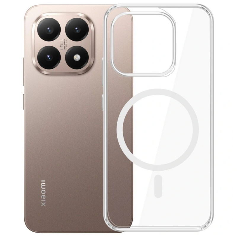 Custodia per smartphone 3MK Armor MagCase Xiaomi 15T 5G, trasparente