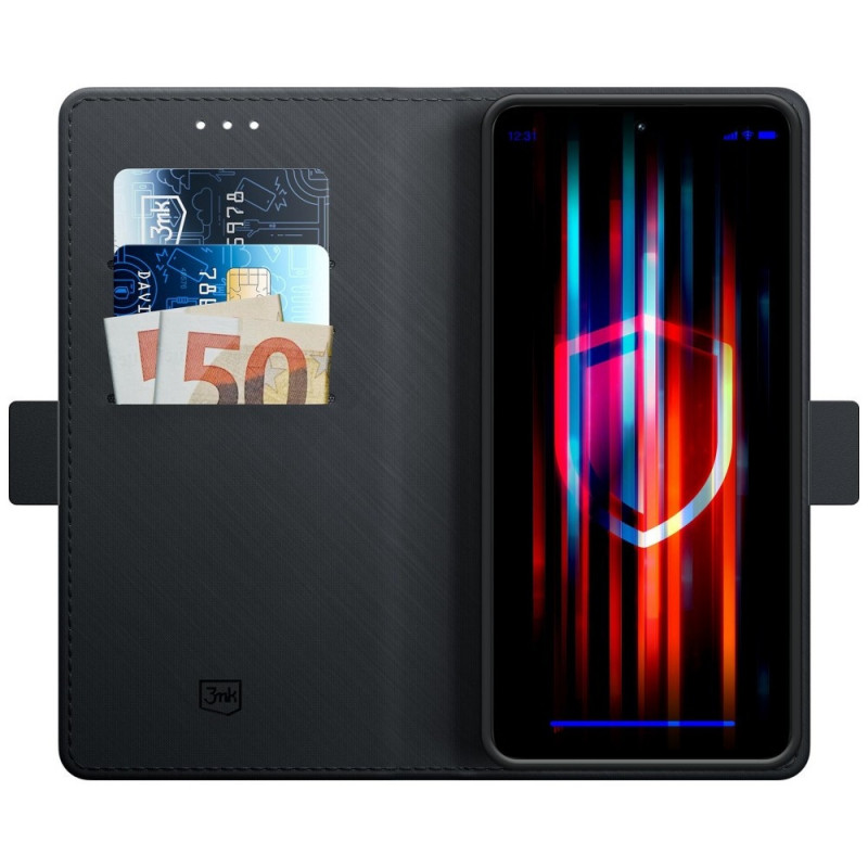 Custodia per smartphone 3MK Wallet Case OnePlus 15 5G, nera