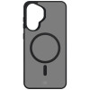 Custodia per smartphone 3MK Smoke MagCase Samsung Galaxy A37, nero fumé