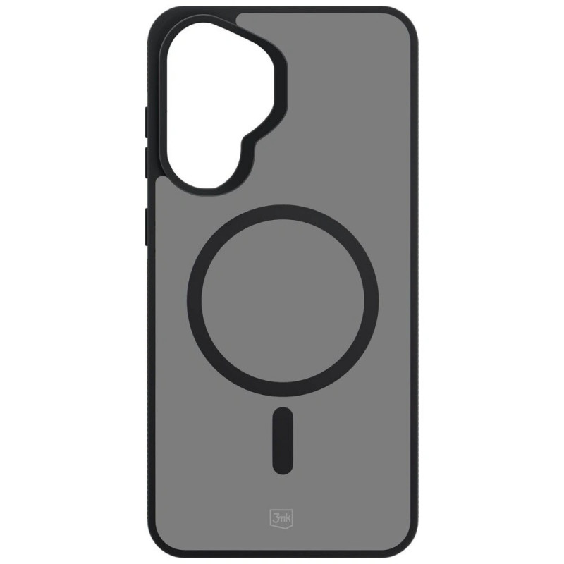 Custodia per smartphone 3MK Smoke MagCase Samsung Galaxy A37, nero fumé