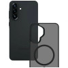 Custodia per smartphone 3MK Smoke MagCase Samsung Galaxy A37, nero fumé