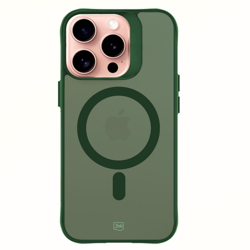 3MK Smoke MagCase per Apple iPhone 16 Pro Max, verde