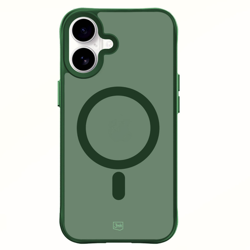 3MK Smoke MagCase per Apple iPhone 16, verde