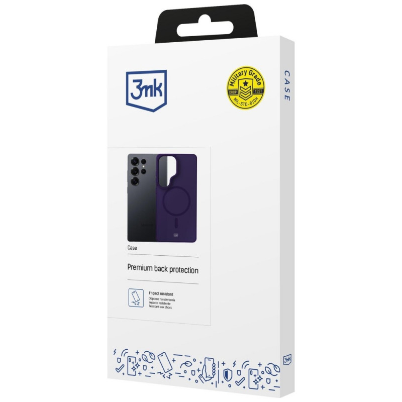 3MK Smoke MagCase per Samsung Galaxy S25 Ultra, viola