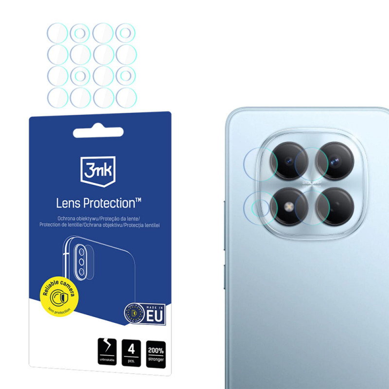 Protezione lente fotocamera 3MK Lens Protection per Xiaomi Redmi Note 15 Pro 4G / Pro 5G / Pro+ 5G (4 pz)