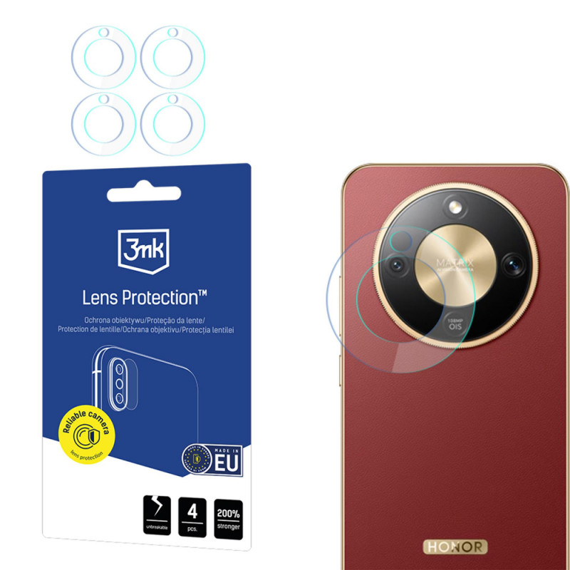 Protezione lente fotocamera 3MK Lens Protection per Honor Magic8 Lite (4 pz)