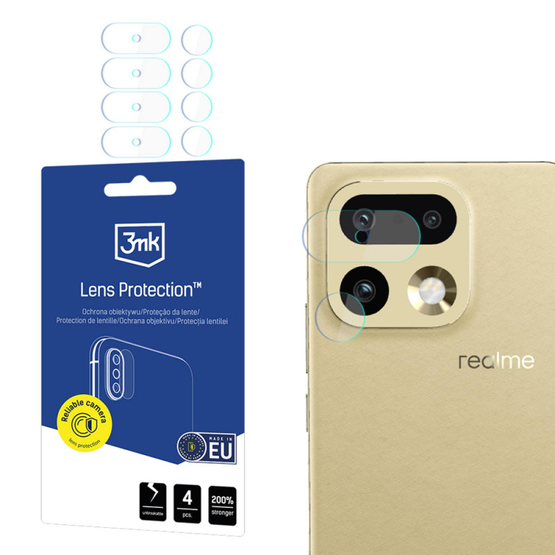Protezione lenti 3MK (4 pz) per Realme 16 Pro 5G