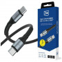 Cavo 3MK Hyper Cable N-SERIES USB-C a USB-C, 3 m, 240 W, nero