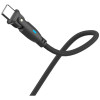Cavo 3MK Hyper Cable N-SERIES USB-C a USB-C con connettore girevole a 180°, 1 m, 100 W, nero