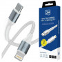 Cavo 3MK Hyper Cable N-SERIES USB-C a Lightning, 2 m, 27 W, bianco