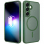 Custodia magnetica 3MK Misty MagCase per Samsung Galaxy S25, verde