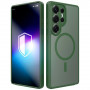 Custodia magnetica 3MK Misty MagCase per Samsung Galaxy S25 Ultra, verde