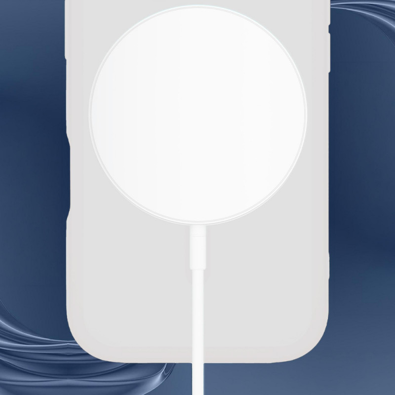 Custodia per smartphone 3MK Misty MagCase Apple iPhone 16 Pro, compatibile con MagSafe, bianca