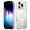 Custodia per smartphone 3MK Misty MagCase Apple iPhone 16 Pro Max, compatibile con MagSafe, bianca