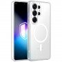 Custodia per smartphone 3MK Misty MagCase Samsung Galaxy S26 Ultra, compatibile MagSafe, bianca
