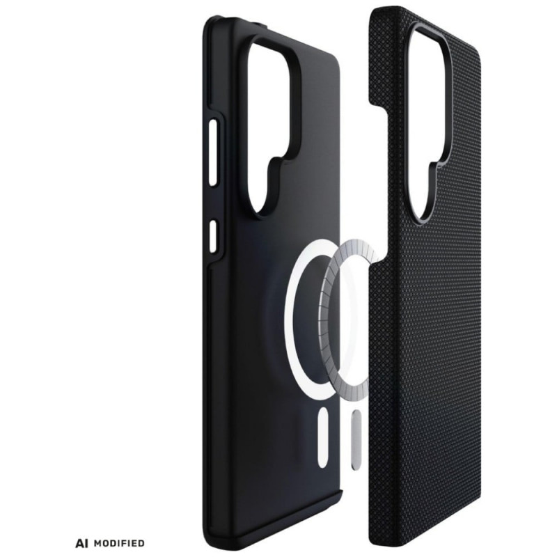 Custodia 3MK Fortis MagCase per Samsung Galaxy S24 Ultra, nera