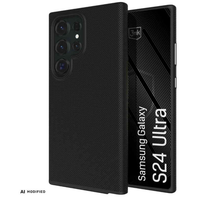 Custodia 3MK Fortis MagCase per Samsung Galaxy S24 Ultra, nera