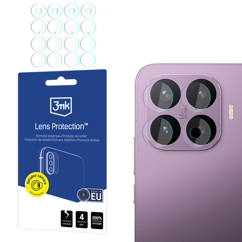 Vetro ibrido per lenti fotocamera 3MK Lens Protection Xiaomi 17T Pro (4 pz)