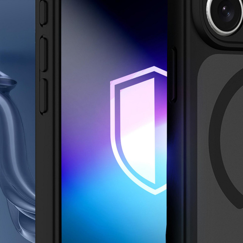 Custodia per telefono 3MK Misty MagCase Apple iPhone 17 Pro Max / 18 Pro Max, nera