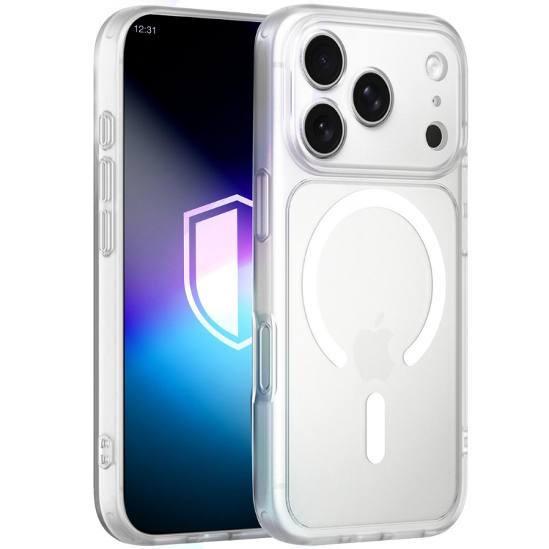 Custodia per telefono 3MK Misty MagCase Apple iPhone 17 Pro Max / 18 Pro Max, bianca
