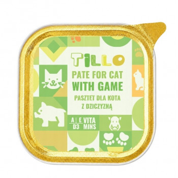 TILLO Pate Game cibo umido per gatti, 100 g