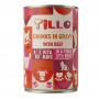 TILLO Bocconcini in salsa Manzo cibo umido per gatti, 415 g