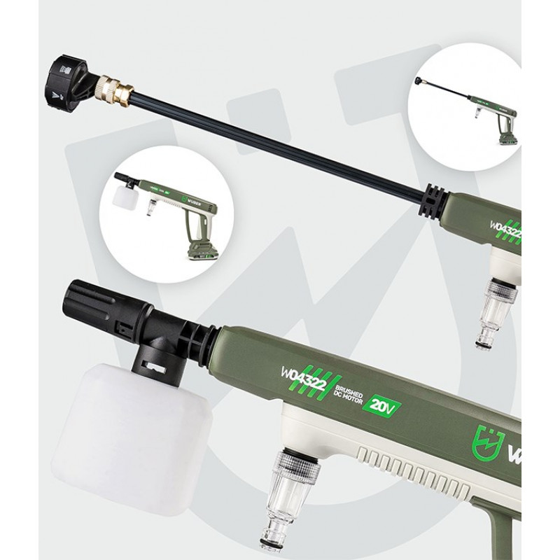 Idropulitrice senza fili Wuber W04322, 20 V, 300 l/h