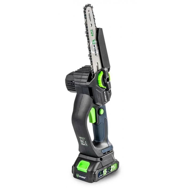 Wuber W37007 Motosega a batteria, 21 V, 5 m/s