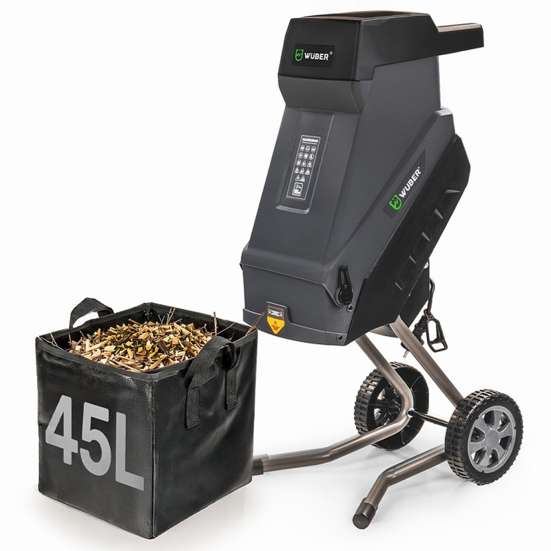 Trituratore elettrico a lame per rami Wuber W94205, 2500 W, 45 L