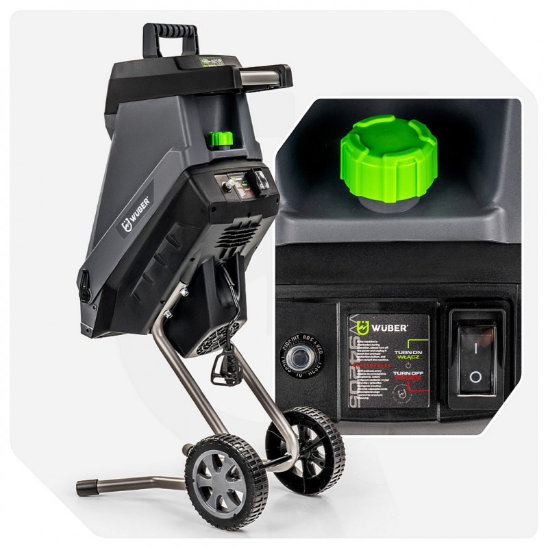 Trituratore elettrico a lame per rami Wuber W94205, 2500 W, 45 L