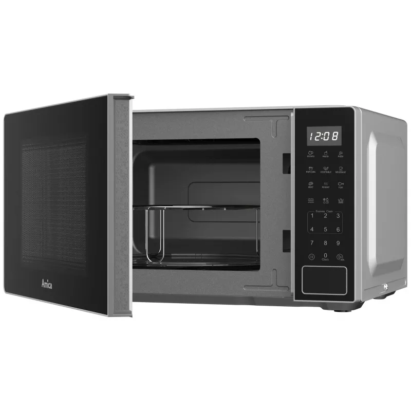 Amica MMW20E3GS Forno a microonde da libera installazione con grill, 20 L, nero/argento