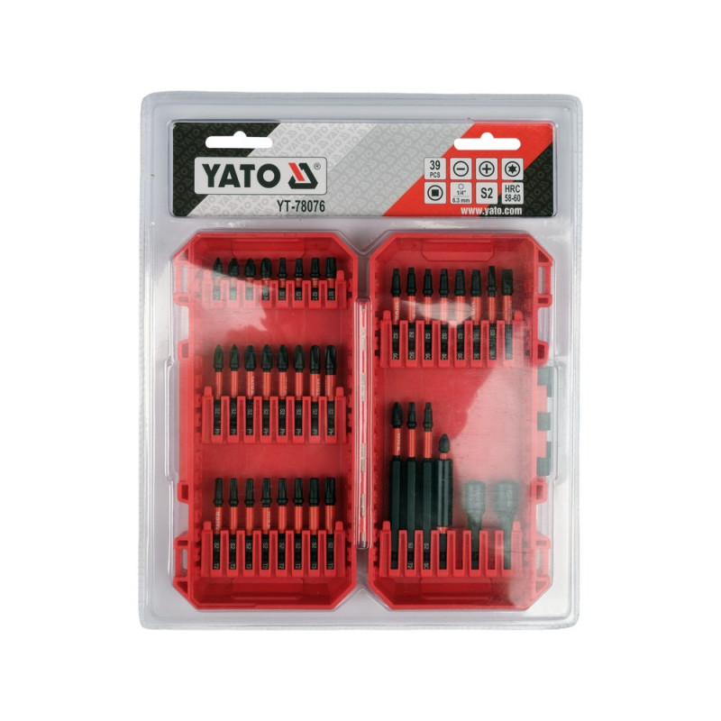 Set di punte a impatto YATO 39 pz YT-78076