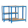 Scaffalatura metallica Extralink 180x90x40, blu