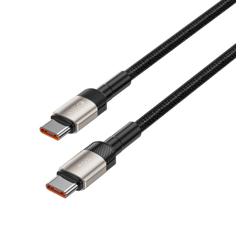 Cavo Tech-Protect UltraBoost Evo USB-C / USB-C 100W 5A 100cm Titanium