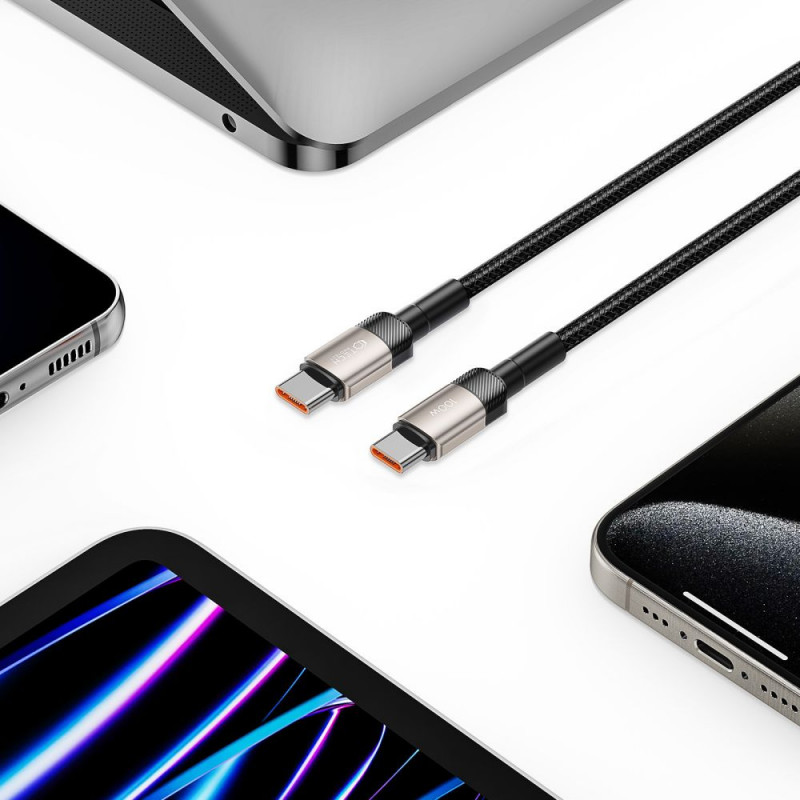 Cavo Tech-Protect UltraBoost Evo USB-C / USB-C 100W 5A 100cm Titanium