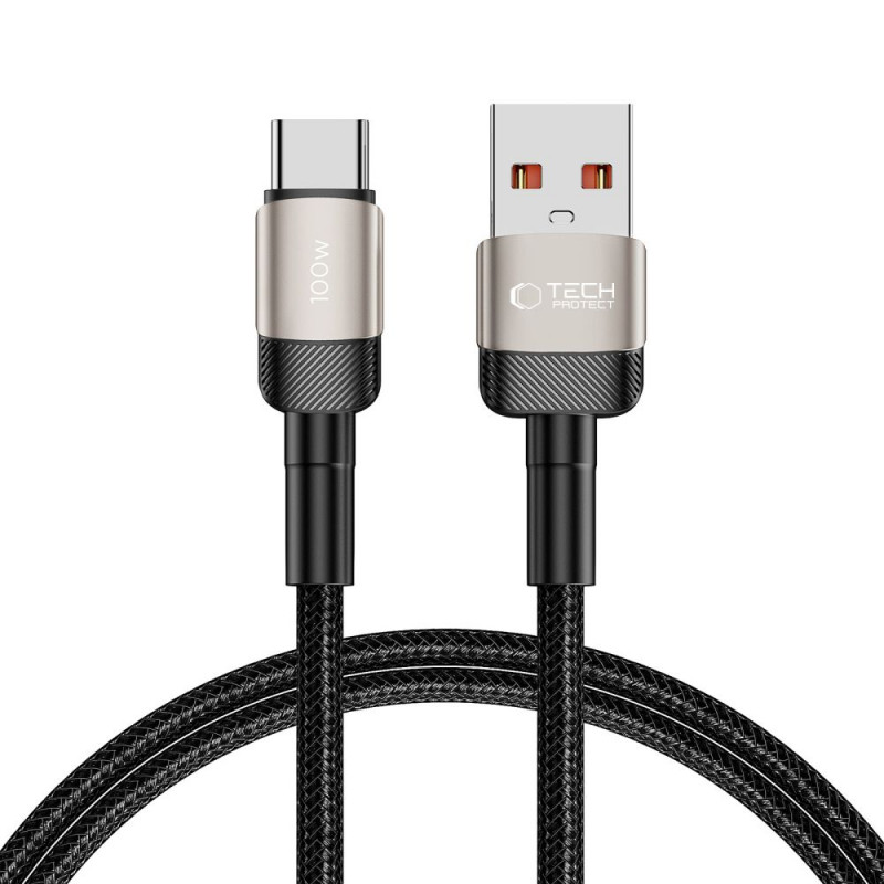 Cavo Tech-Protect UltraBoost Evo USB-A / USB-C 100W 5A 100cm Titanium
