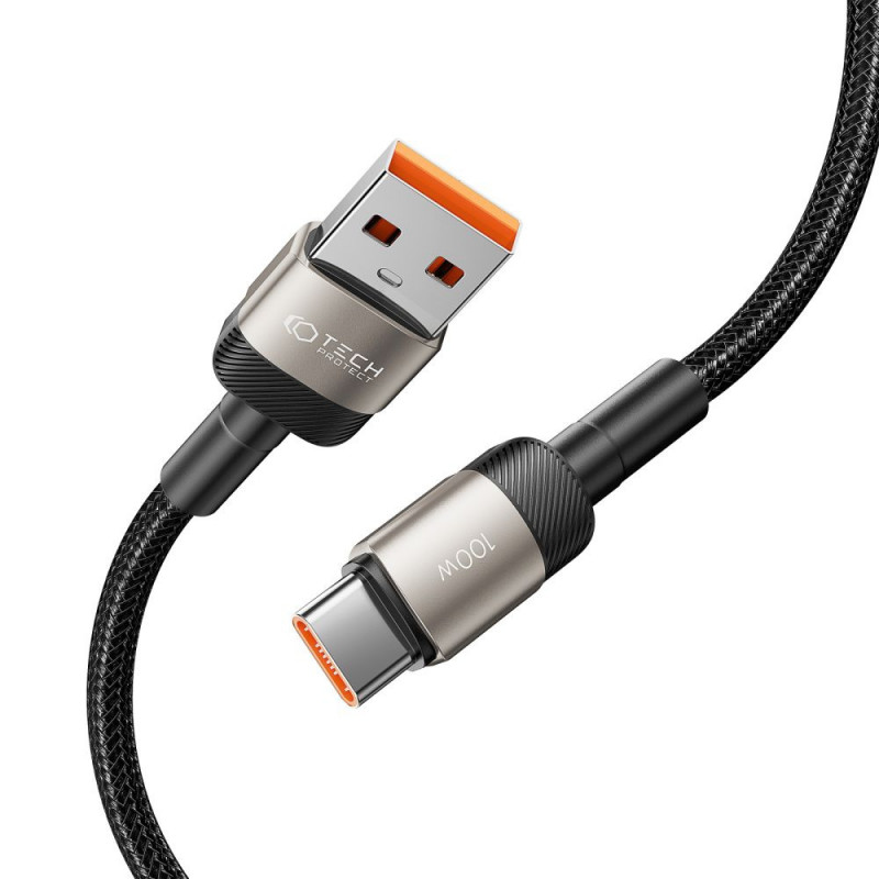 Cavo Tech-Protect UltraBoost Evo USB-A / USB-C 100W 5A 200cm Titanium