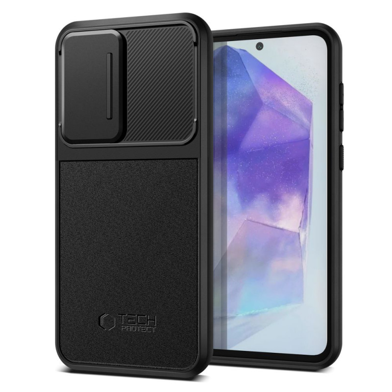 Custodia Tech-Protect Velar Cam+ per Samsung Galaxy A35 / A55 5G, nera