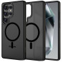 Custodia Tech-Protect Magmat MagSafe per Samsung Galaxy S25 Ultra, nero opaco